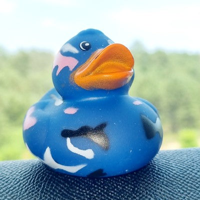 🐥🔵 Navy Blue Camo Rubber Duck Jeep Ducking 🛻 Jeep Wrangler Accessory