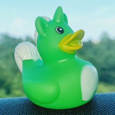 🐥🟢 Green Unicorn Rubber Duck Jeep Ducking 🛻 Jeep Wrangler Accessory