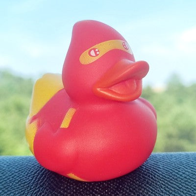 🦸🏻‍🐥 Red Superhero Rubber Duck Jeep Ducking 🛻 Jeep Wrangler Accessory