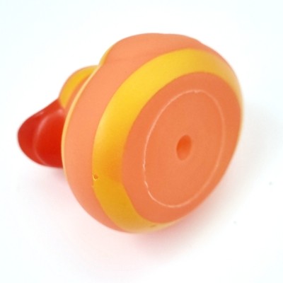 🍑🐥 Peach & Yellow Striped Rubber Duck Jeep Ducking 🛻 Jeep Wrangler Accessory