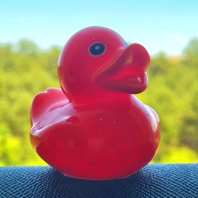 🔴🐥 Glitter Red Rubber Duck Jeep Ducking 🛻 Jeep Wrangler Accessory