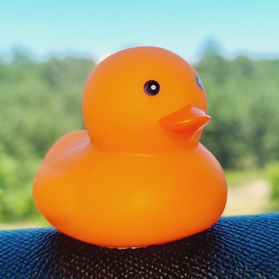 🧡🦆 Bright Orange Rubber Duck Jeep Ducking 🛻 Jeep Wrangler Accessory